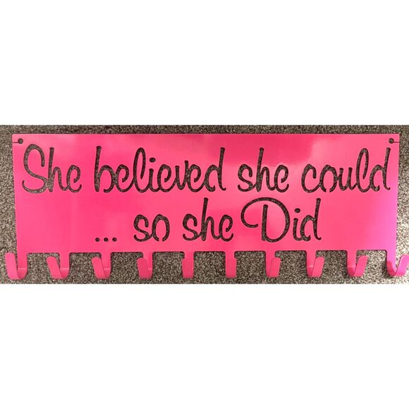 "She believed she could so she Did" Metal Holder - Picture 1 of 2